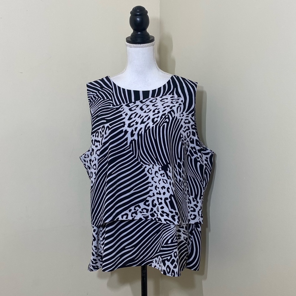 Chicos || woman’s sleeveless rifle blouse size Large (3)
